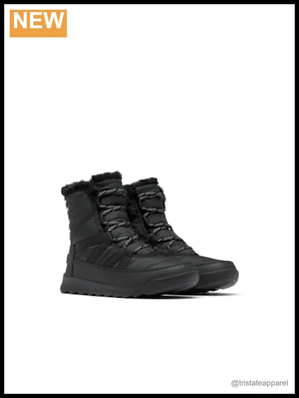 Waterproof Lace Up Snow Boots for Women Faux Fur Calf High Winter Shoes